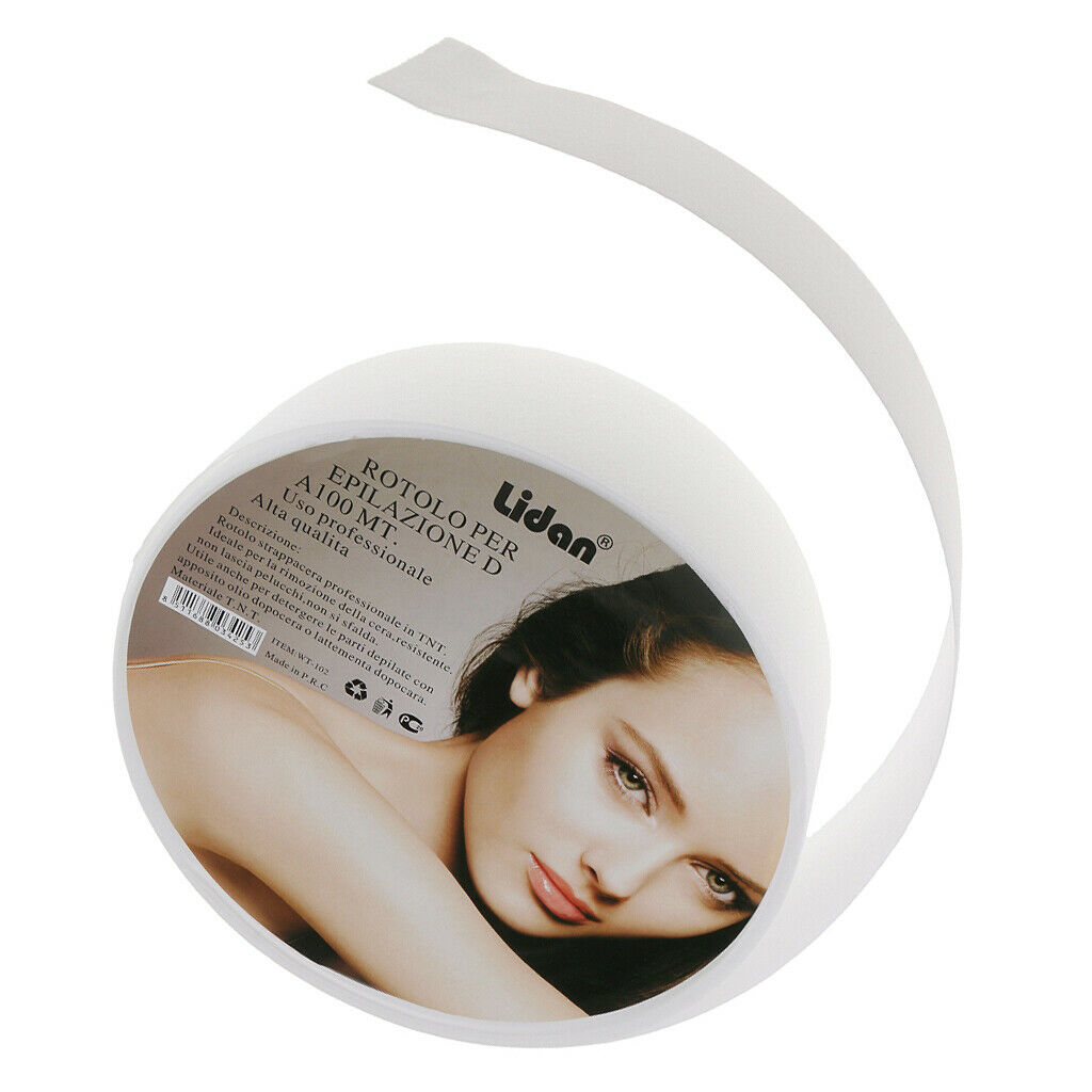 100 Yards Nonwoven Hair Removal Paper Depilatory Wax Strips Waxing Roll Tool