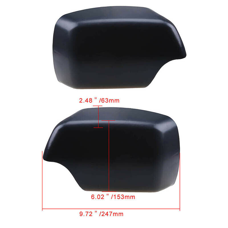 Pair Side Mirror Cover Caps Fits BMW X5 E53 3.0d/3.0i/4.4i/4.6is/4.8is 1999-2006