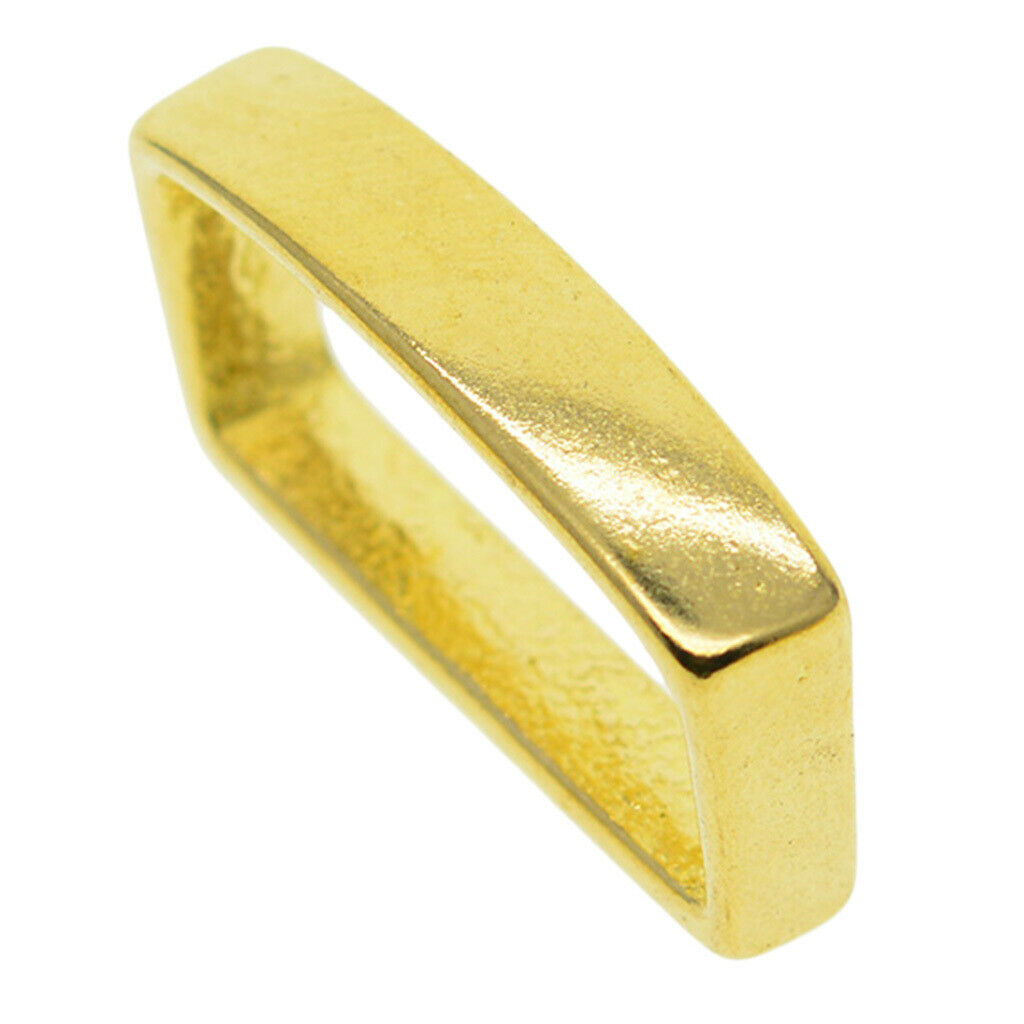 Brass D Ring Belt Loop Keeper Buckle for Leathercraft Bag Accessories 26 mm