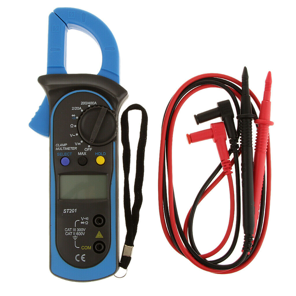 1x Digital Clamp Meter AC/DC Current Voltage Multimeter Temp Volt Amp Tester
