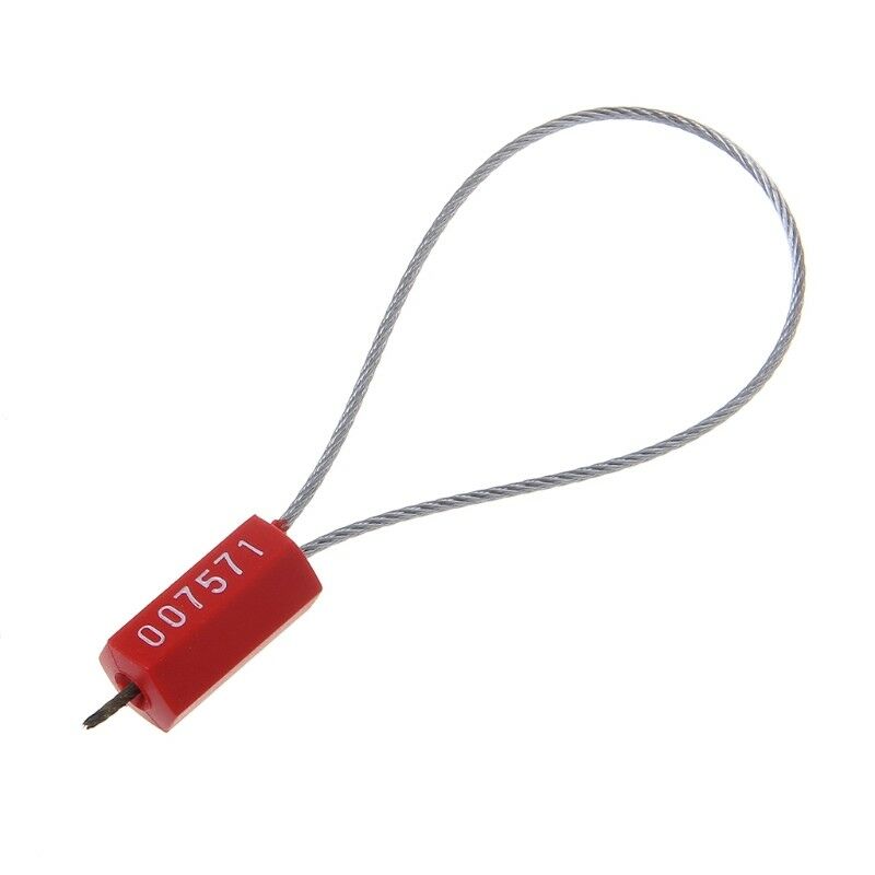 10PCS Pull Tight Wire Truck Seals Locks Security Aviation Steel Wire Cable Seals