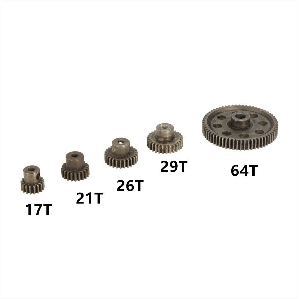 10Pcs Steel Differential Main Gear Set Motor Pinion for RC Buggy Truck