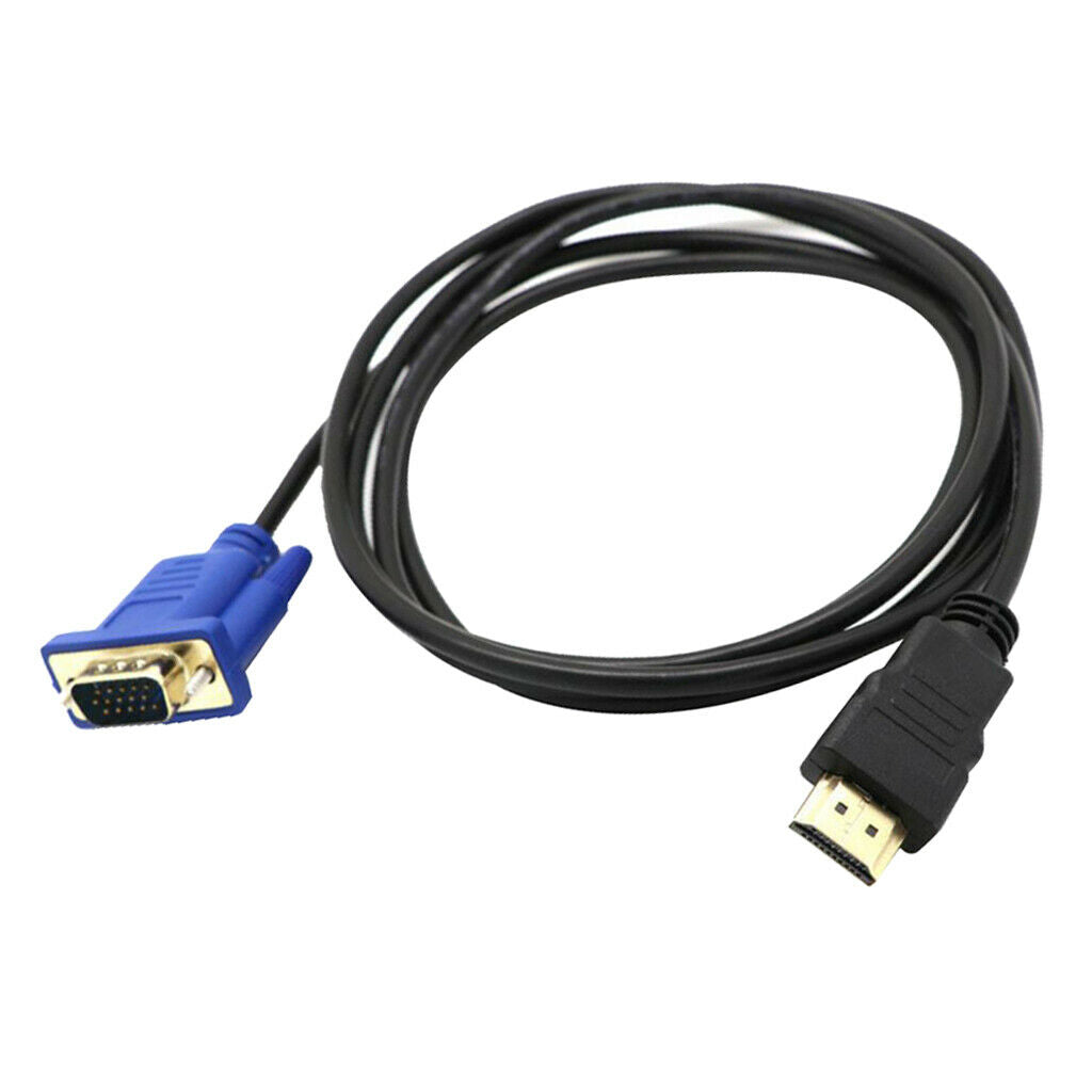 3ft/1m HDMI Male to VGA Male Video Converter Adapter Cable Cord 1080P 340MHz