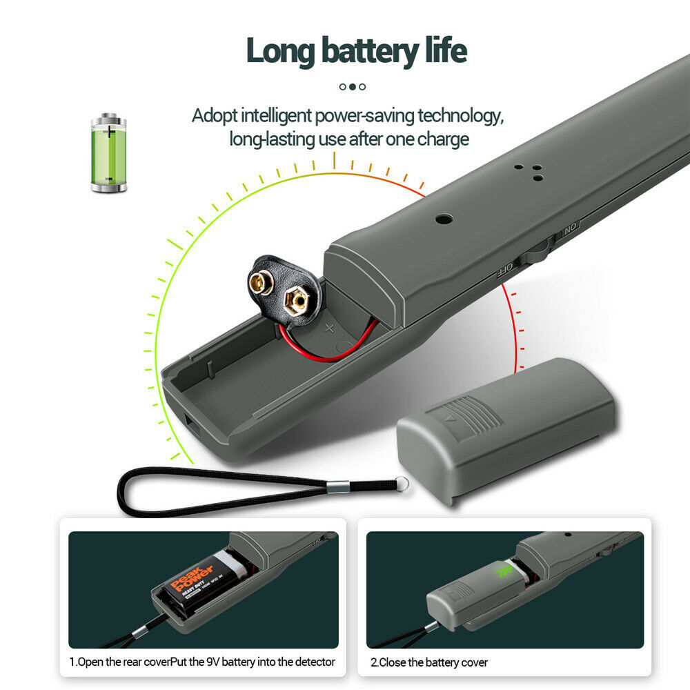 Handheld Metal Detector Airport Station Detection Scanning Security Scanner Tool
