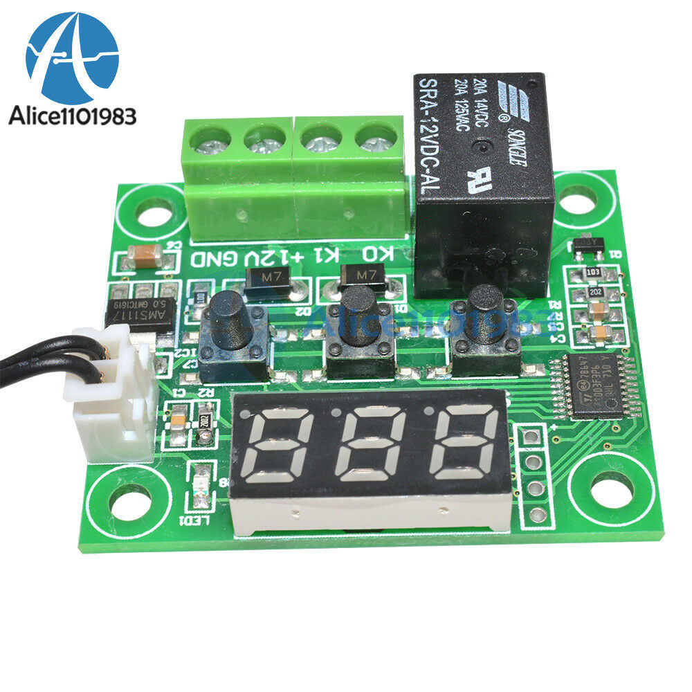 DC12V Red W1209 Digital thermostat Temperature Controler -50-110°C  + Sensor