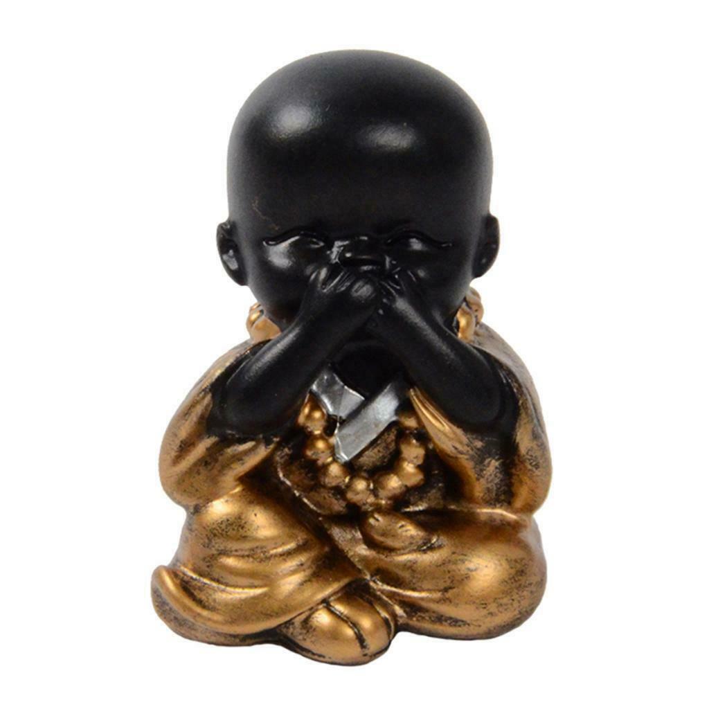 1 Packs Handmade Baby Buddha Decor Indoor Home Office Desktop Ornament 4