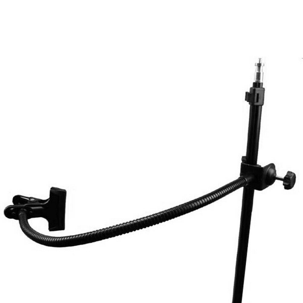 Photo Studio Light Stand Goose Neck Holder C Clamp Clip Flexible  Arm Reflec