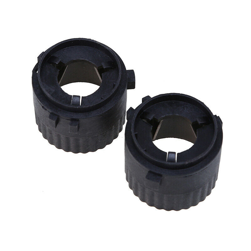 Black H7 HID Xenon Bulb Adapter Base Holder ABS 2pcs For Volkswagen VW Golf 6