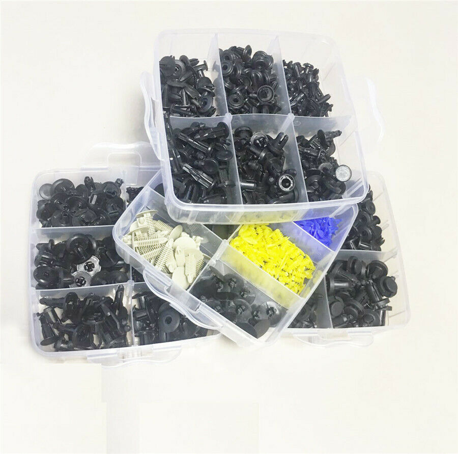650PC Car Door Panel Trim Bumper Fender Fastener Push Rivet Clips Auto Fasteners