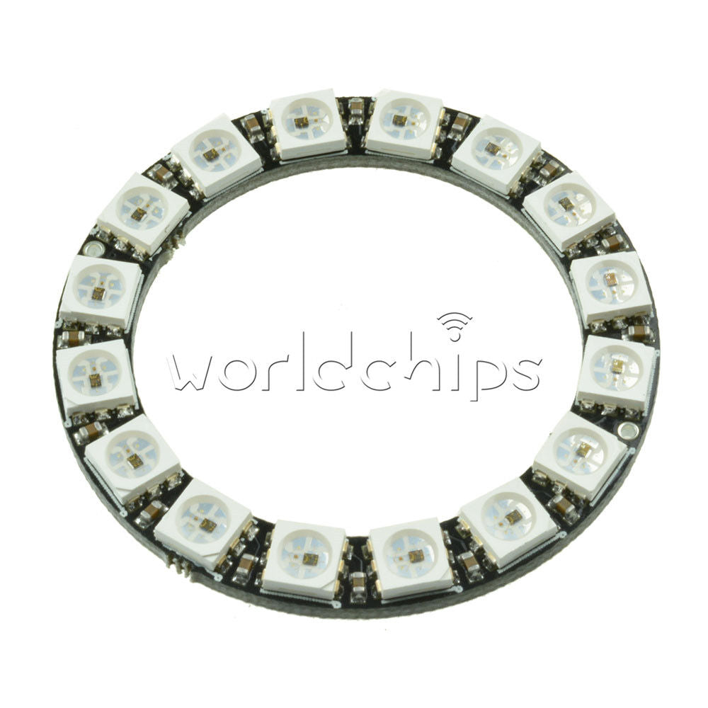 2PCS WS2812B 5050 RGB LED Ring 16Bit RGB LED + Integrated Driver 45mm forArduino