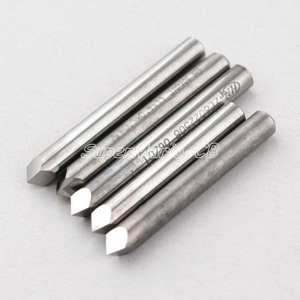 5x 90° Degree 4mm High Quality Carbide Steel Router Pyramid engraving Bit US