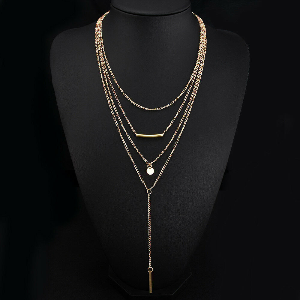 Fashion New Charm Choker Chunky Statement Bib Pendant Chain Necklace Jewelry