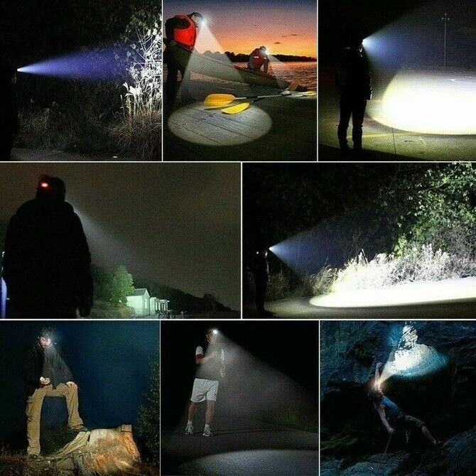 1PCZoom Headlamp Rechargeable T6 LED Headlight Flashlights Head Torch Fish s