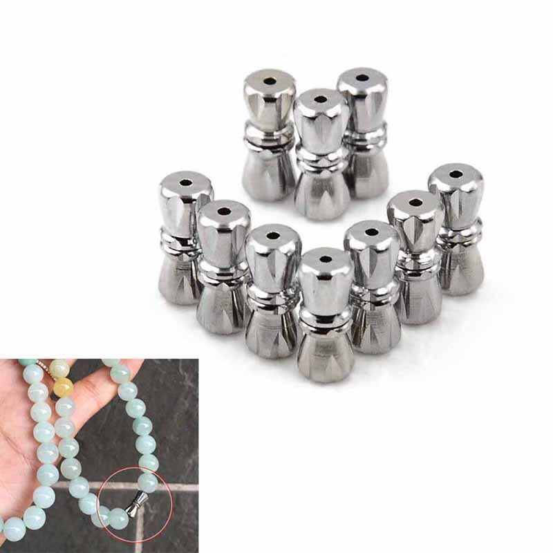 10pcs magnetic clasps stainless steel magnetic clasps with safe snap lock .l8