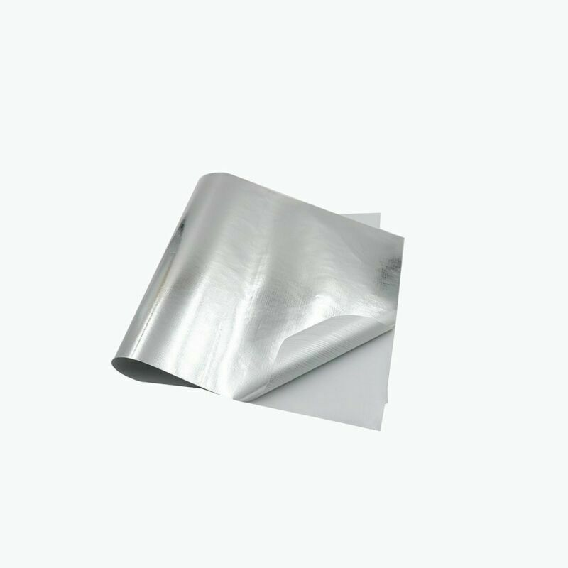 Car Motorcycle Heat Shield Barrier Aluminum-Fiberglass +Adhesive Layer 12"x39.4"
