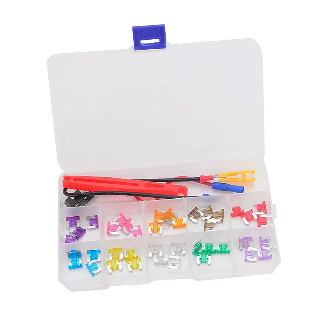 2A/3A/5A/7.5A/10A/15A/20A/25A/30A/35A Mini Fuse Kit for Motorcycle Car
