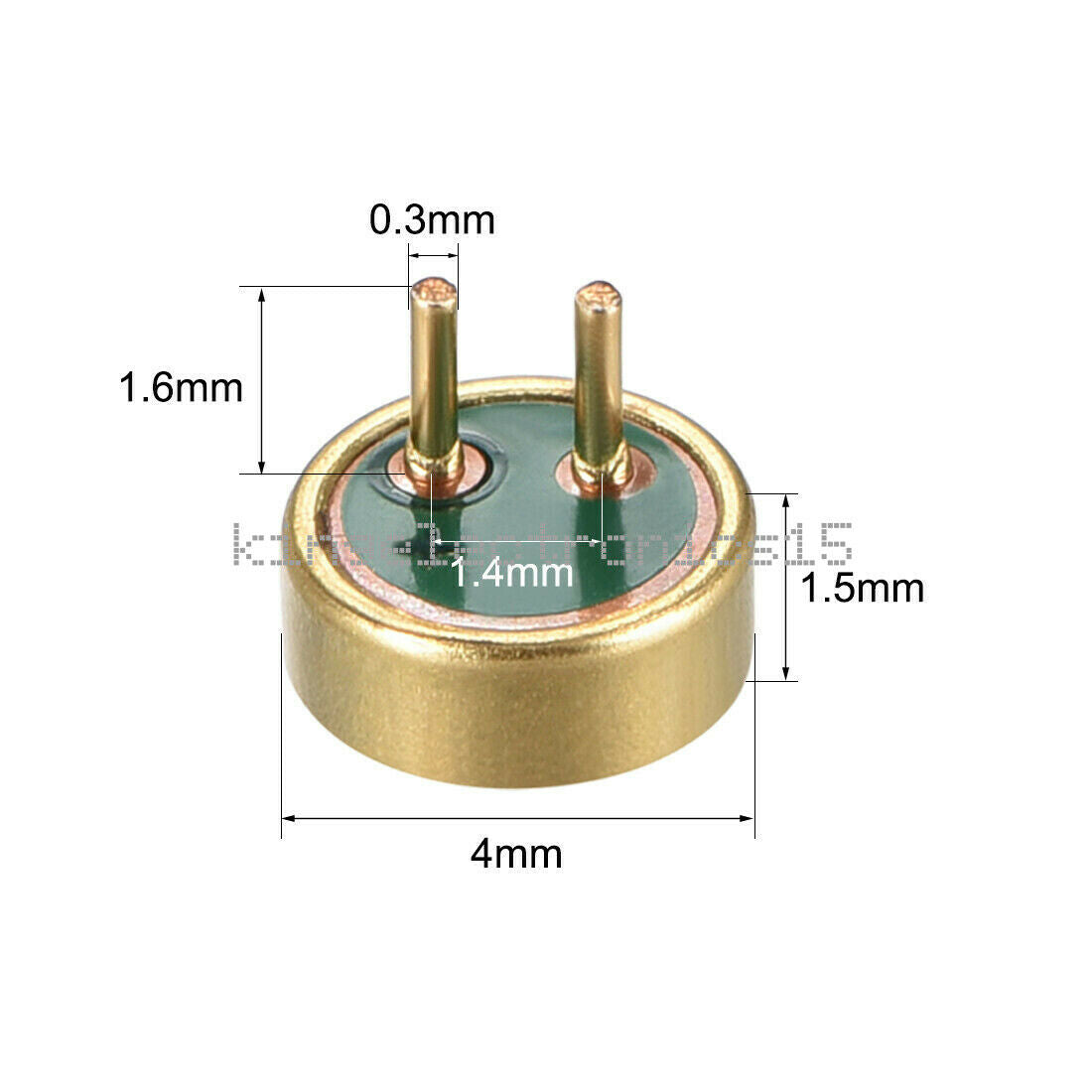 20PCS x 40dB 4015 Electret Microphone Pickup Condenser MIC with Pins