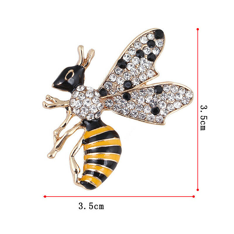 Fashion Rhinestone Enamel Bee Insect Brooch Pin Scarf Corsage Jewelry Gi.l8