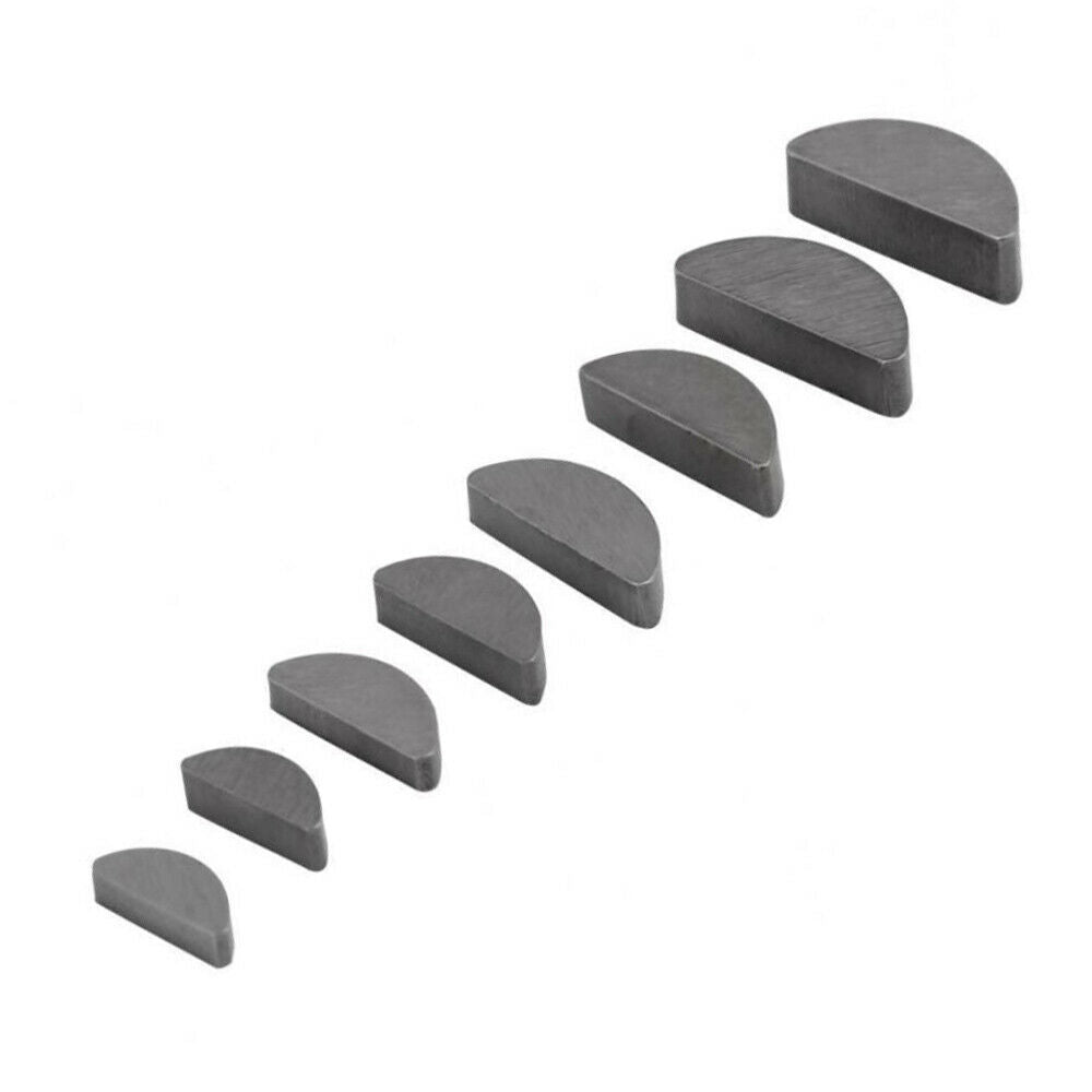 80PCS stainless steel half round key