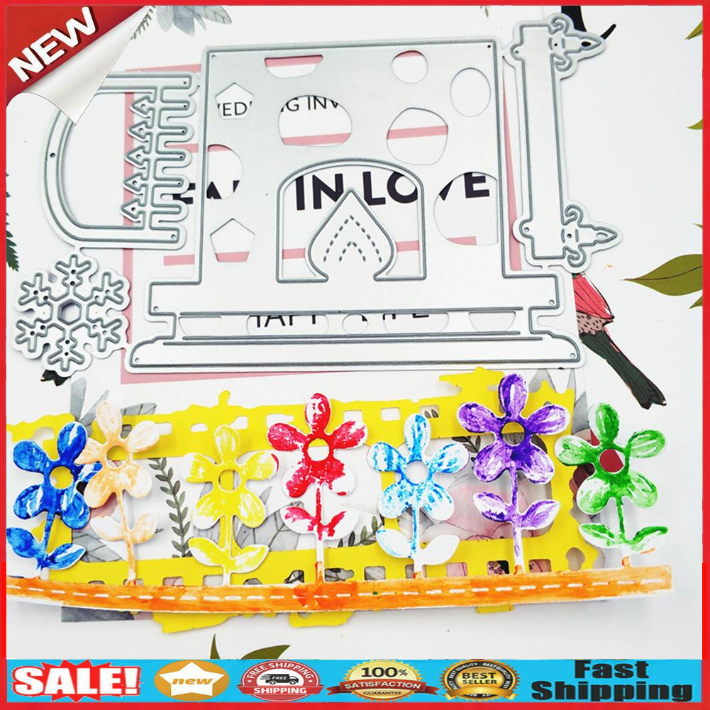 Halloween Fireplace DIY Cutting Dies Stencil Scrapbook Embossing Album Card @