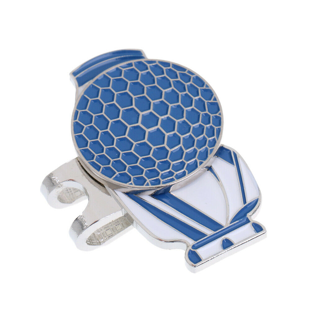3Pcs Golf Bag Alloy Golf Ball Marker with  Hat Clip Golfer Gifts