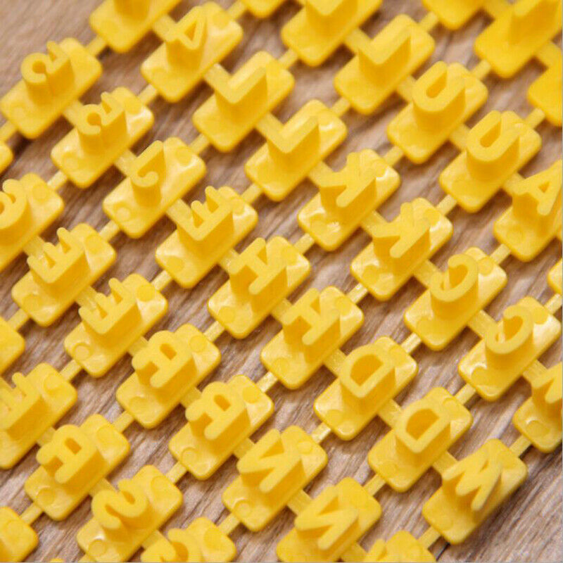 Alphabet Letter Number Cookie Biscuit Mold Press Embosser Cutter Fondant .l8