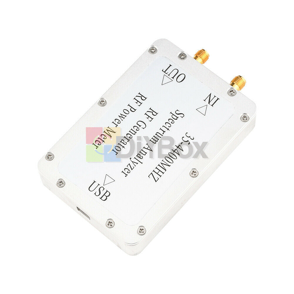 Spectrum Analyzer  Sweep Signal Source 35-4400MHz RF Power Meter CNC Shell