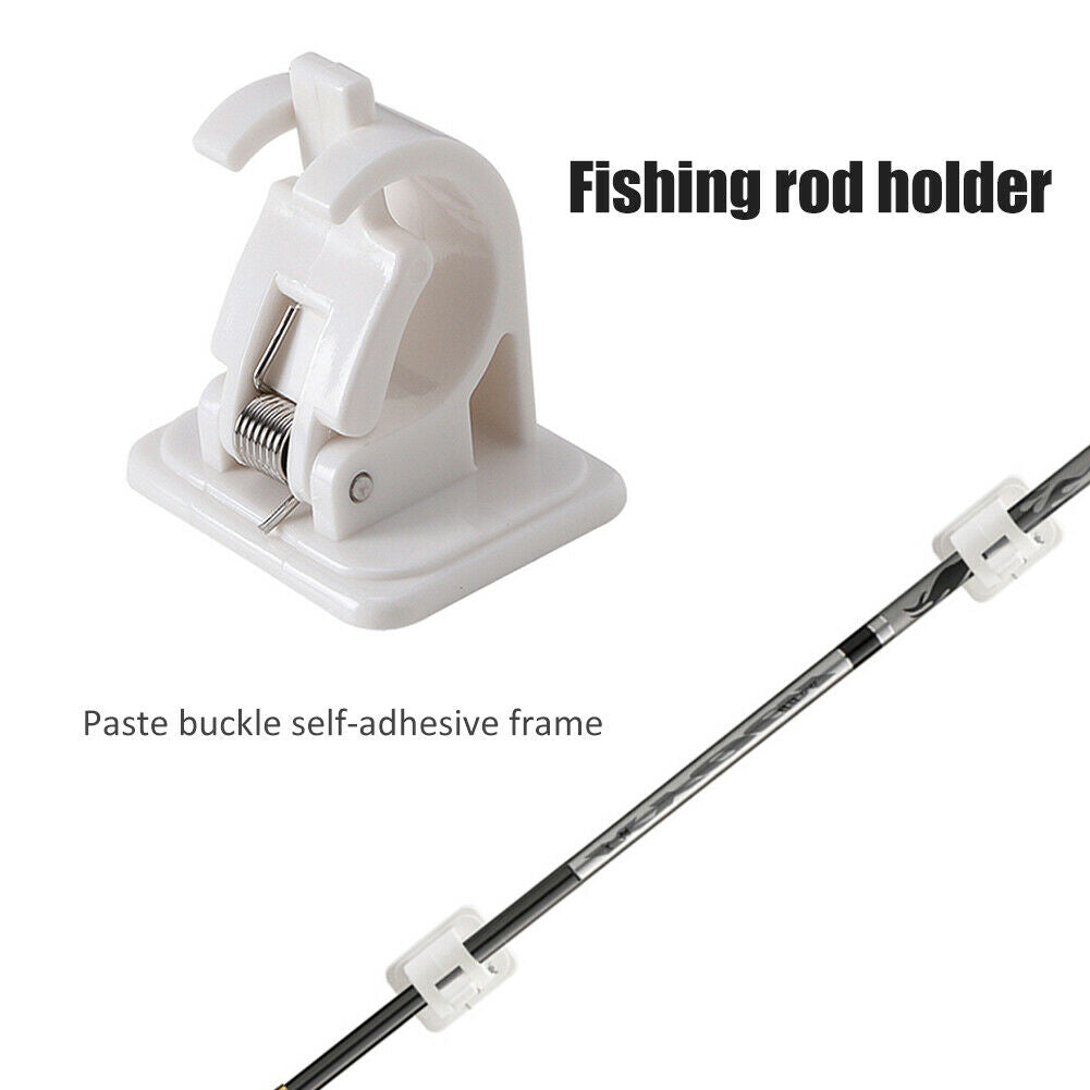 Fishing Rod Racks Vertical Holder Wall Mounted Storage Clips Clamps Holder 2p @