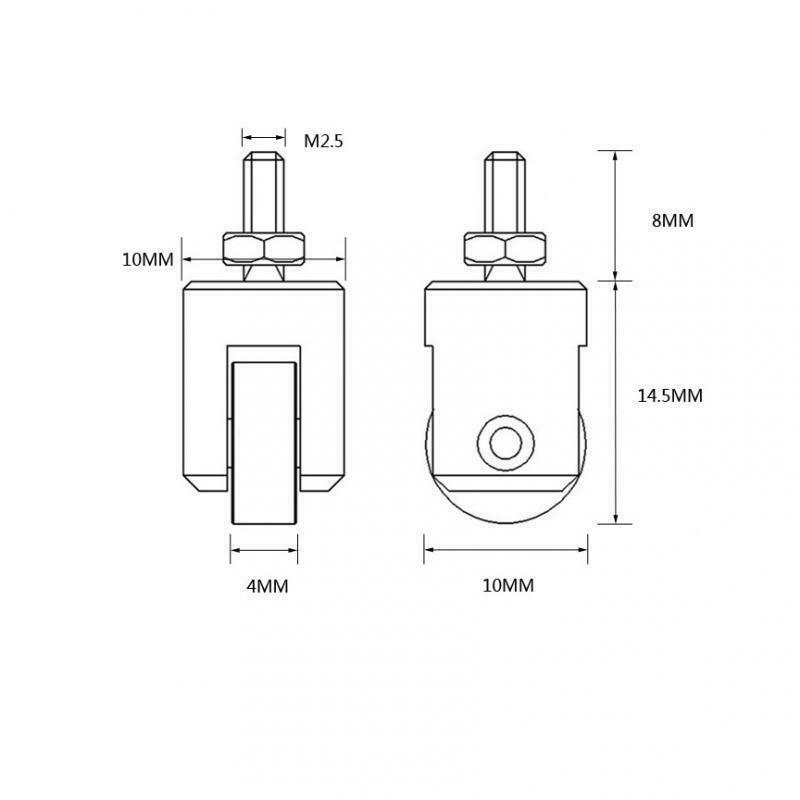 Dial Indicator Roller Probe, Rolling-wheel Pulley, Roller Bearing Measuring Head