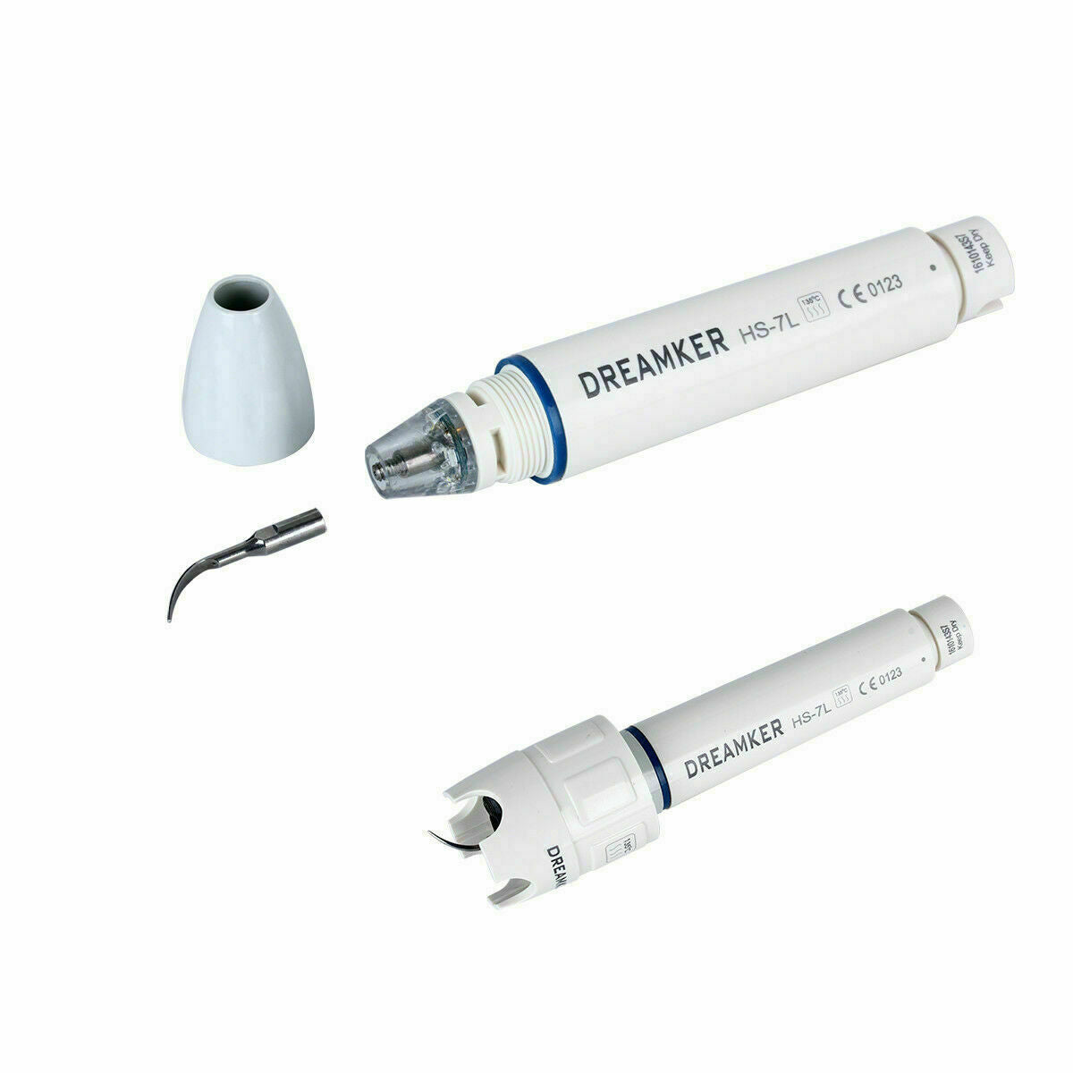Dental LED Ultrasonic Scaler Piezo Fiber Optic Handpiece+ tips DREAMKE K5 CA