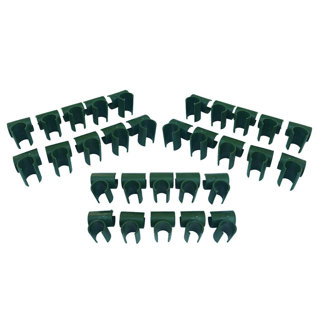 30Pack Plant Stakes Connectors Cross Clips Garden Plant Support Fixed Clamp