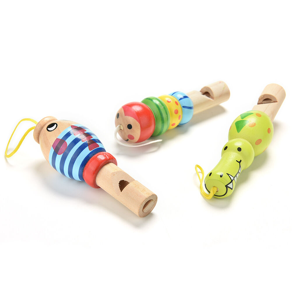Animal Whistle Music Enlightenment Baby Children Educational Wood Kids To.l8