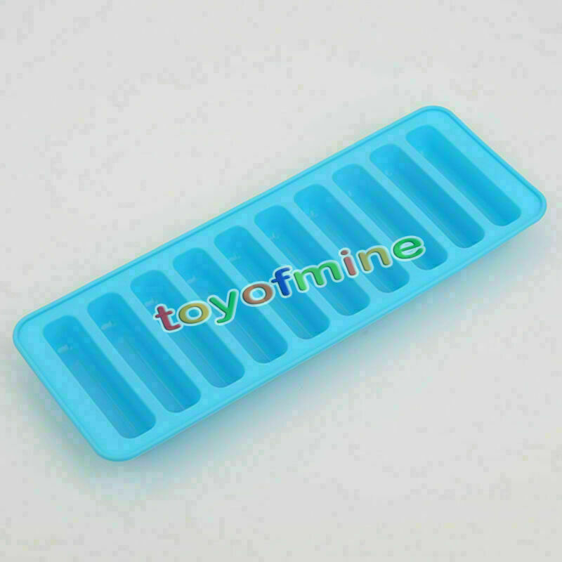 Cylinder Ice Chocolate Cube Tray Silicone Molds Jelly Mould Block Thumb Soft Bar