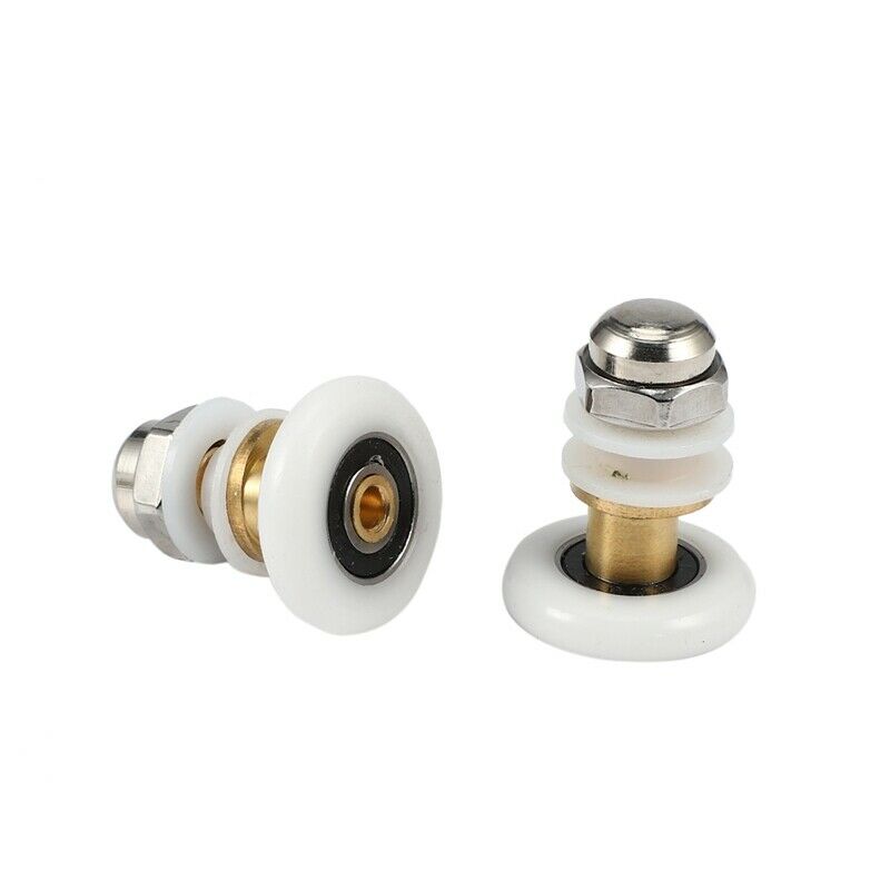 1X(8PCS 25mm Diameter Shower Glass Sliding Door Hanging Wheel Roller Bathroo5T9)