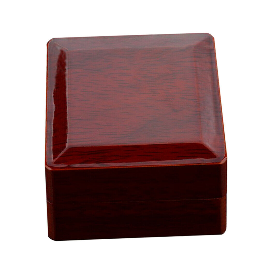 3x luxury wooden jewelry finger ring storage box display case wedding ring
