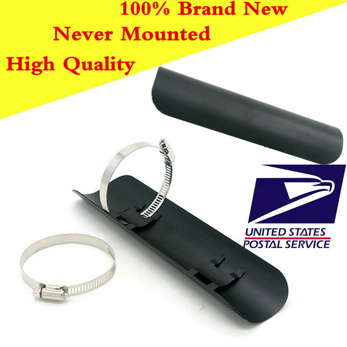 9 Inch Length 46-70mm Adjustable Clamp Motorcycle Exhaust Pipe Heat Shield Cover