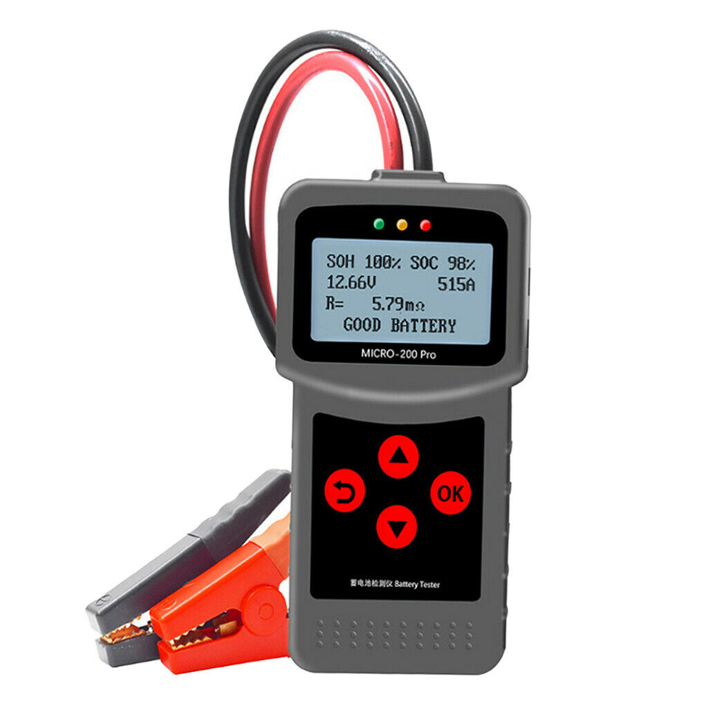 12V 24V Battery Tester 40-2000CCA Quick Charging Practical Easy Use 147x65mm
