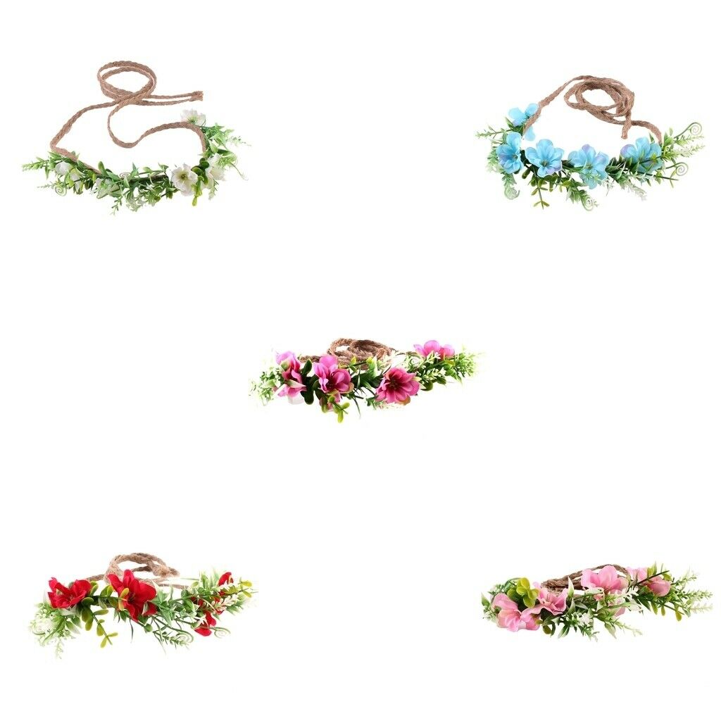 Girls Kids Flower   Vine Garland Wedding Bridal Hair Hoop