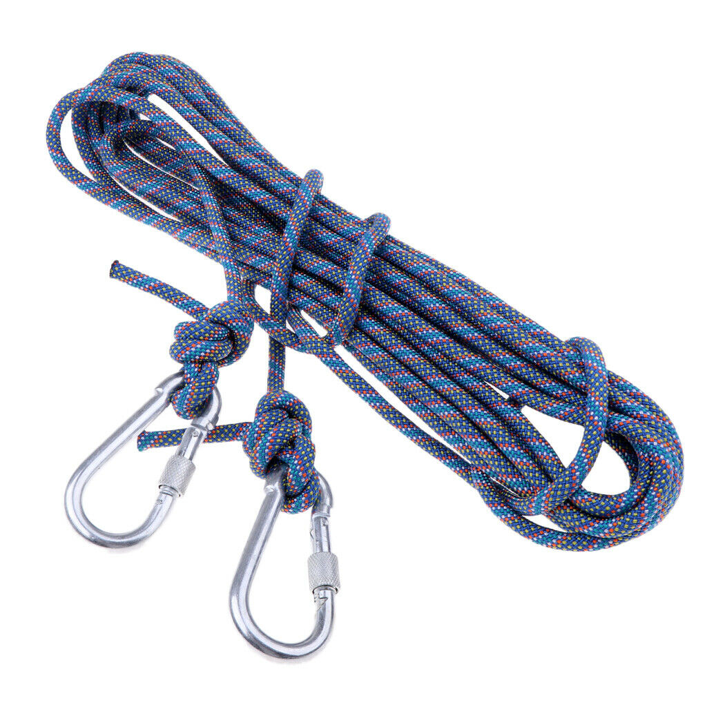 Outdoor Climbing Rope Escape Rope Climbing Equipment Parachute Rope Blue