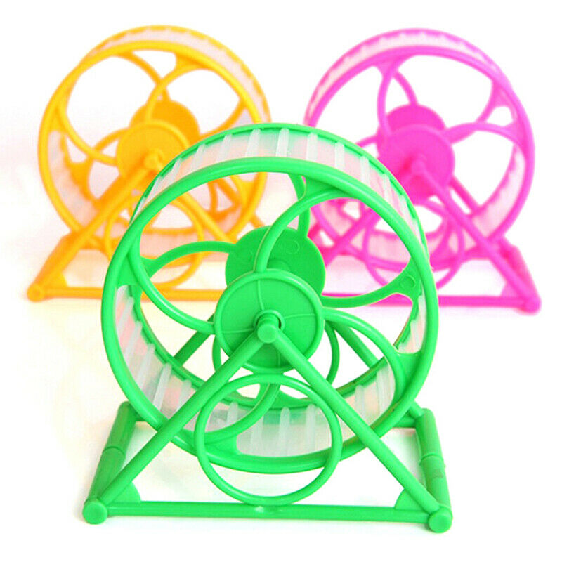 Wheel Running Exercise Scroll Silent Hamster Mouse Rat Gerbil Pet T.l8