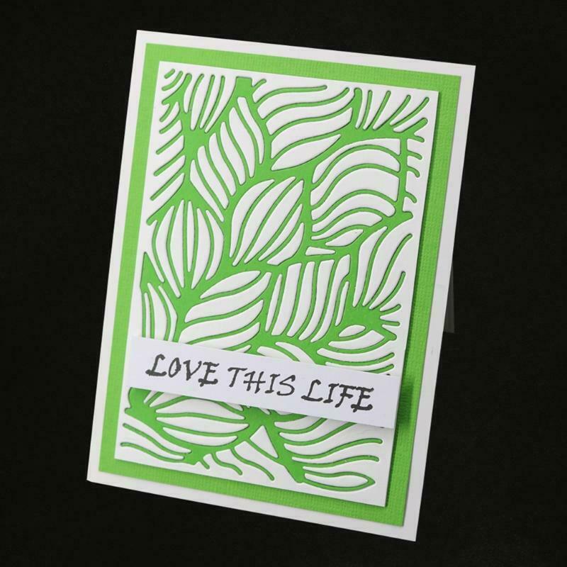Leaf Frame Metal Cutting Dies Stencil Scrapbooking DIY Album Stamp Paper Emboss