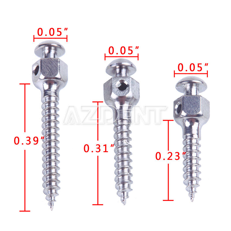 Orthodontic Dental Φ1.4 + Φ1.6 + Φ2.0mm Micro Implants Mini Screw + Screwdriver