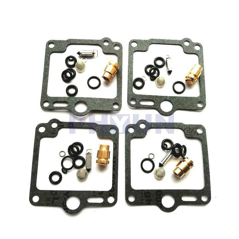4 Sets Carburetor Carb Rebuild Repair Kit For Yamaha XJ700 XJ750 FJ1100 FJ1200