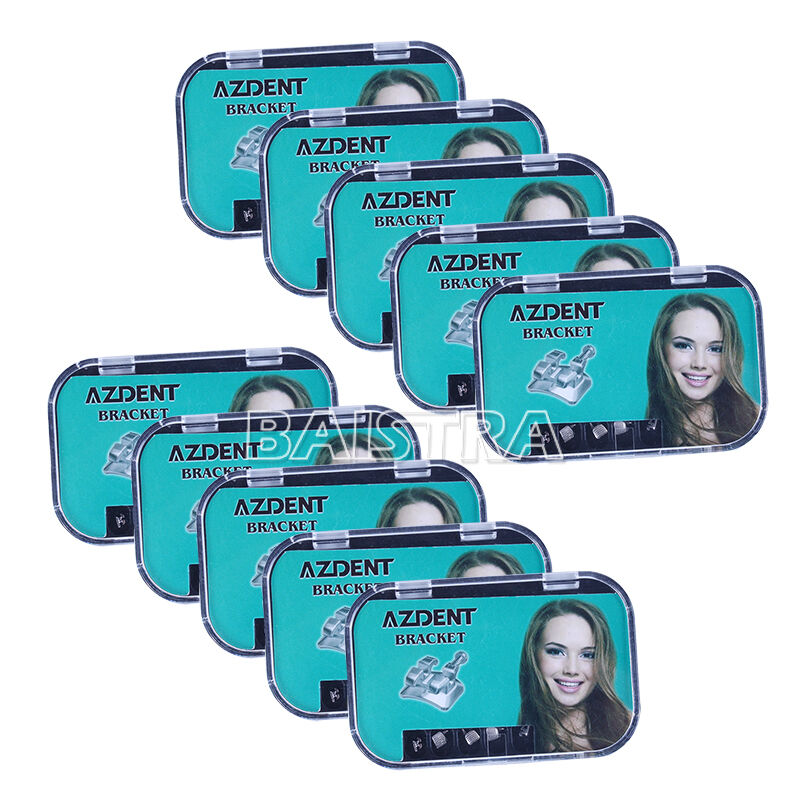 10 Boxes Dental Ortho Brackets Braces MIM Monoblock Mini MBT .022 345 HK AZDENT