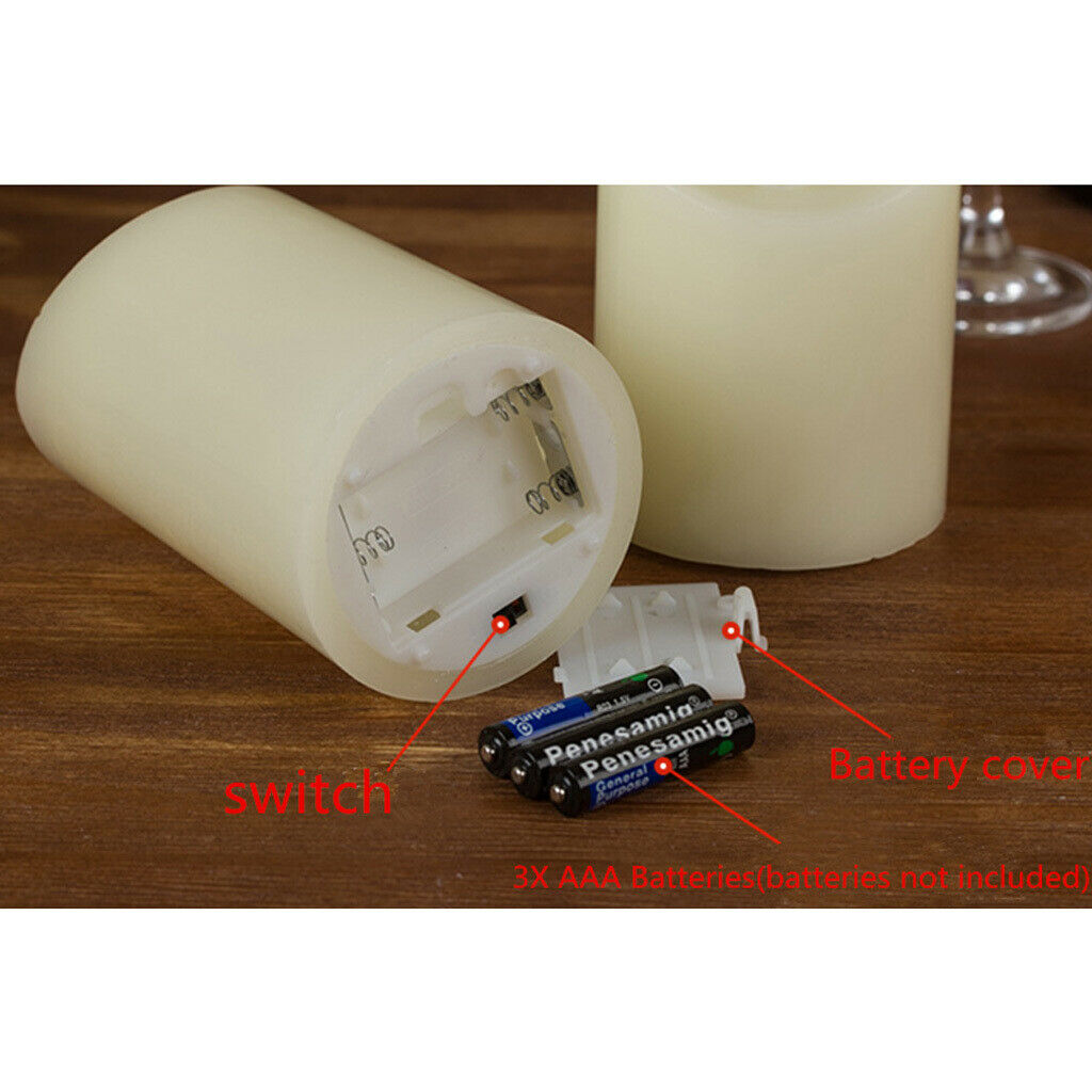 Electronic LED Flameless Swing Flickering Simulation Candle Light 7.5x15cm