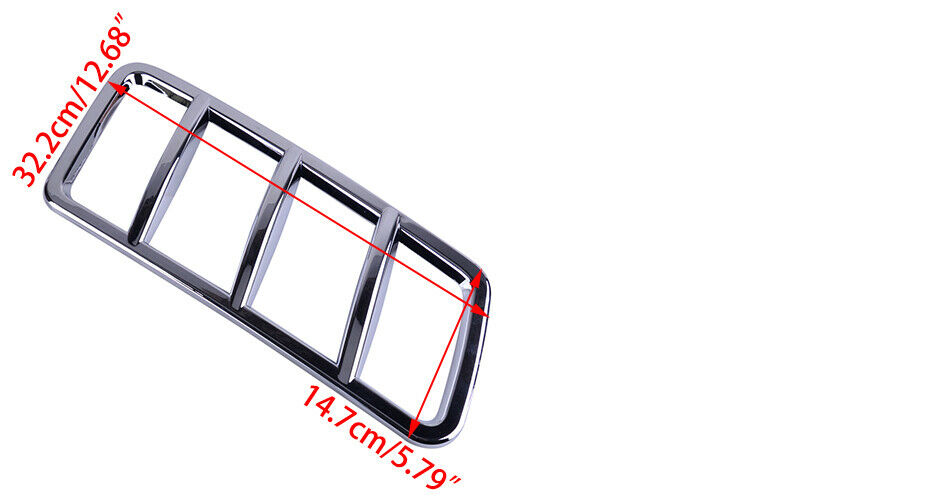 2X Front Engine Hood Air Vent Cover Trim Fit For Mercedes-Benz GLS ML GL GLE