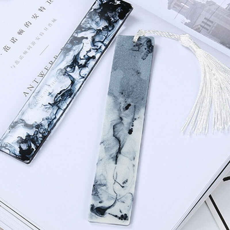 DIY Rectangular Bookmark Silicone Molds Jewelry Making Crystal Epoxy UV R.l8
