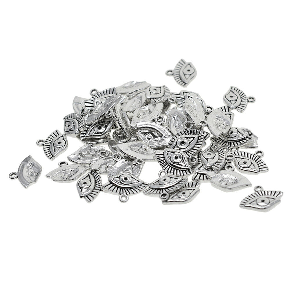 50x Bail Charms The Eye Of Horus Necklace Pendants Earring Findings Dangles