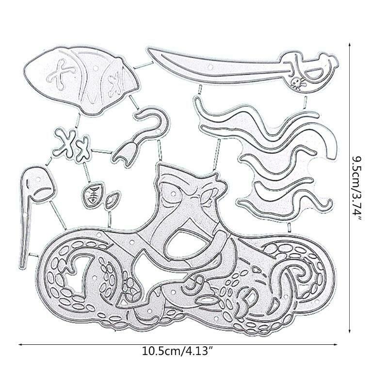 Pirate Metal Cutting Dies Stencil DIY Scrapbooking Album Paper Card Template