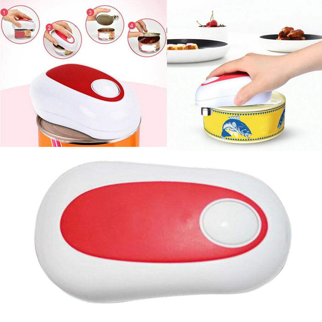 Automatic Safety One Touch Electric Can Opener Portable for Home Kitchen BBQ